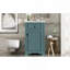 Meuble-lavabo de 20 pouces avec lavabo en céramique, porte à fermeture douce, tablette réglable et support de rangement fixé à la porte - idéal pour les petites salles de bain-505339912