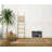 Altes Holz 55cm Wide Square Striped Ottoman with Storage