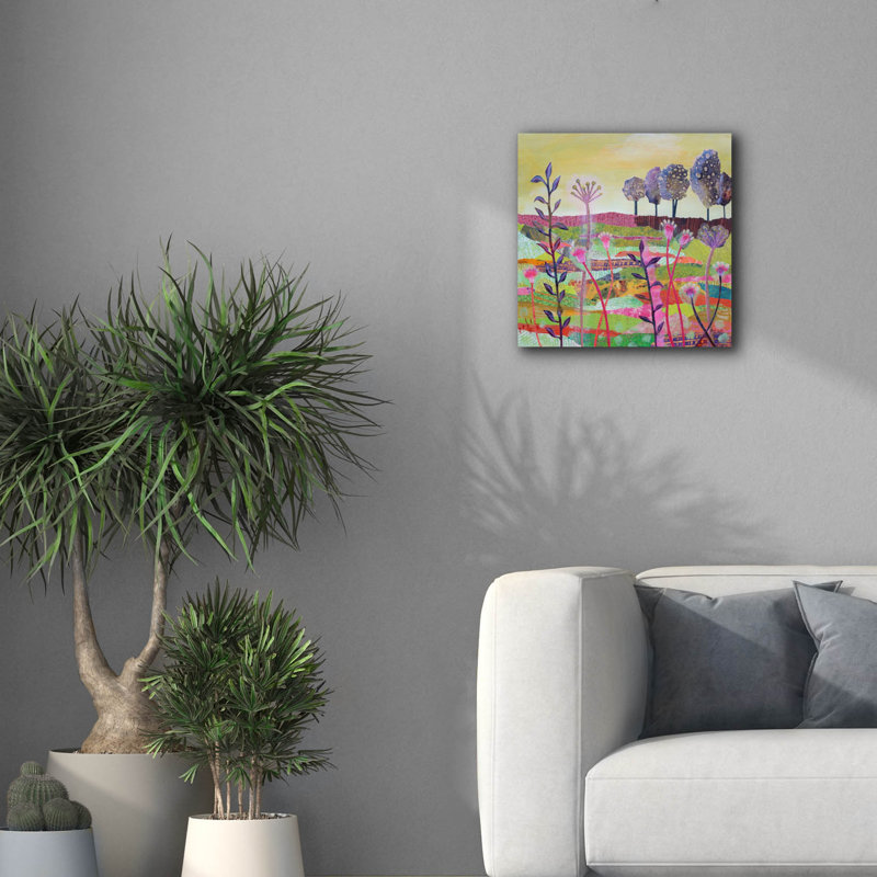  'The Prairies Are Proud Big' by Bebe Keith Canvas Wall Art, 18" x 18"