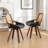 Brinskelle 20" W Faux Leather Swivel Modern Dining Chair-1356568334