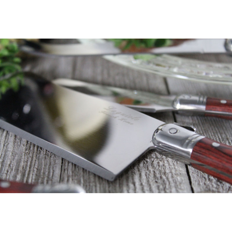 Laguiole Stainless Steel Cheese Knives, Bottle Opener, And Corkscrew