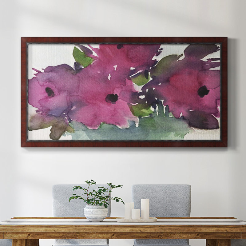 " Floral Pretty II ", 25" H x 45" W x 1" D