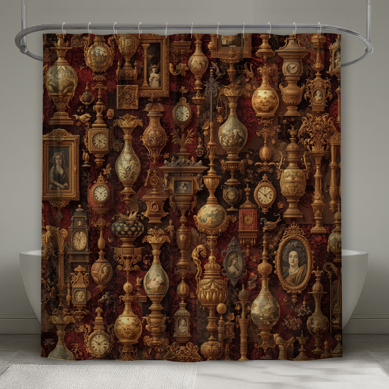 Rideaux de douche Vintage, L 70 po x H 72 po