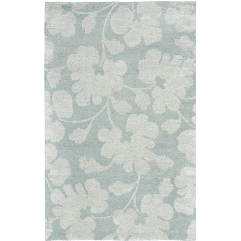 Soho Hand Tufted Wool & Viscose Floral Rug, Rectangle 8'3" x 11'