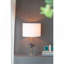 Lampe de table D14x25,2 "avec tranche d'agate et abat-jour tambour (assemblage de l'abat-jour requis)