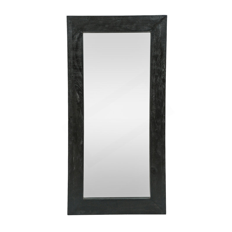 Handcrafted Mango Wood Standing Mirror, Rustic Design for Natural Beauty and Durability, Perfect for Indoor Spaces.