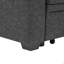 Canapé modulaire 76,5 po en mélange de lin avec lit escamotable et rangement pour chaise longue-134010158-134010160