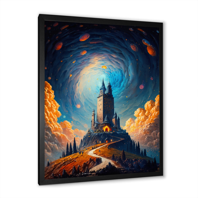 Mayner Blue Mystical Fantasy Castle II, Cadre photo noir, H 20 po x l 12 po x P 1 po