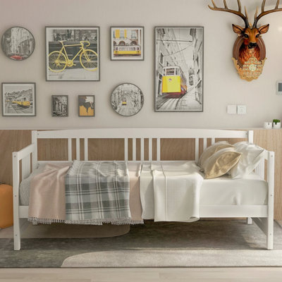 Modern Solid Wood Daybed, Multifunctional, Twin Size