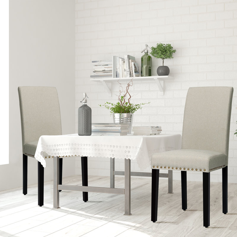 Linen Upholstered Side Chair