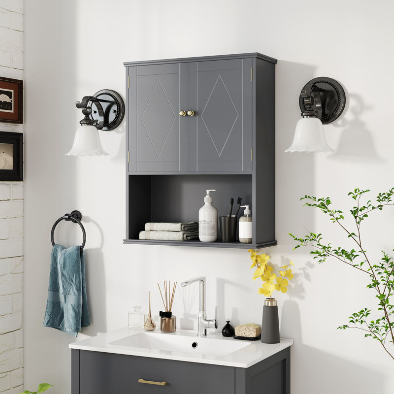 Bathroom Cabinet, Grey