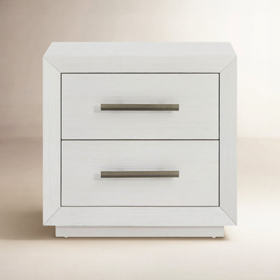 2-Drawer Oak Nightstand