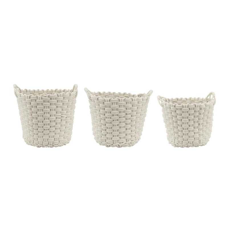 Ensemble de paniers en tissu 3 pièces