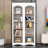 Set of 2 Modern 71.6"H X 39.1"W Freestanding 5 Tier Bookshelves with Adjustable Shelves and Anti-Tipping Design-1865845545