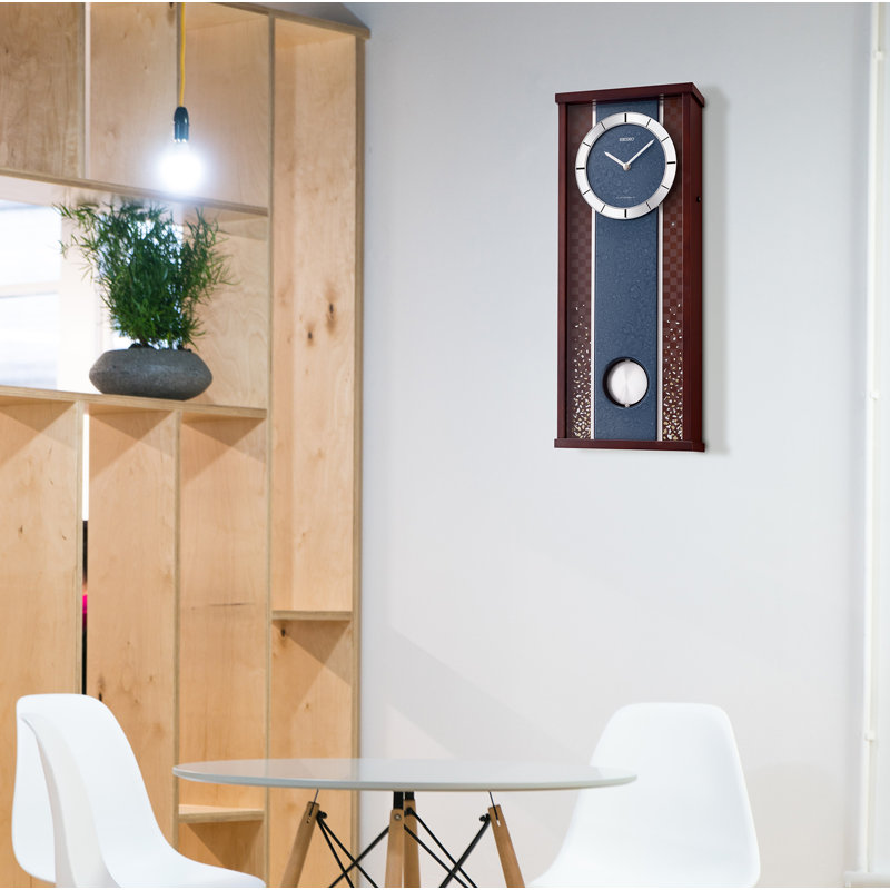 QXM608BLH Pendulum Melodies Clock, Brown