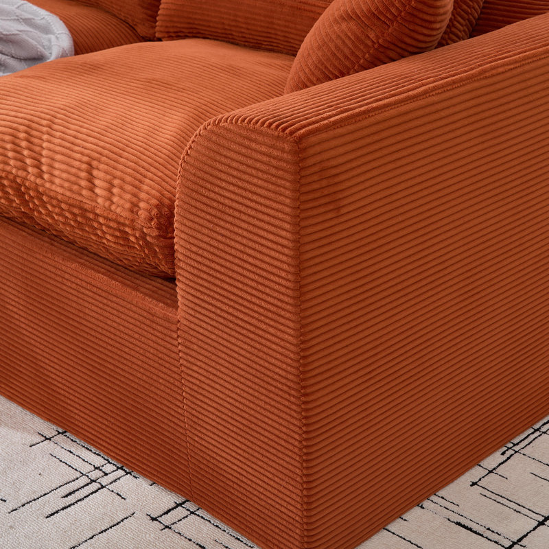 Canapé modulaire Boneless, Orange