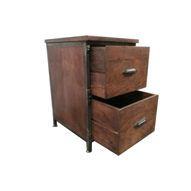 Yerby 18'' Wide 2 -Drawer Solid Wood File Cabinet