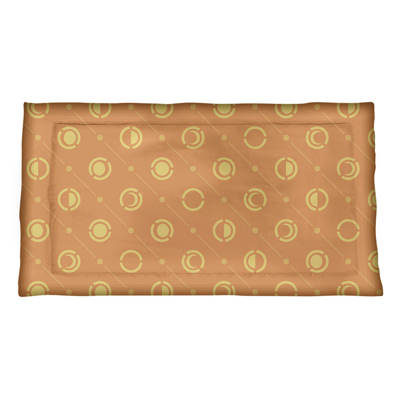 Taie décorative oreiller Classic Moon phases, Roi, Polyester, Orange/jaune