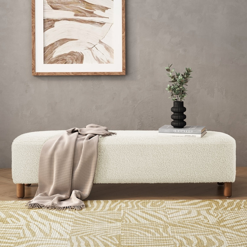 Repose-pieds confortable, blanc