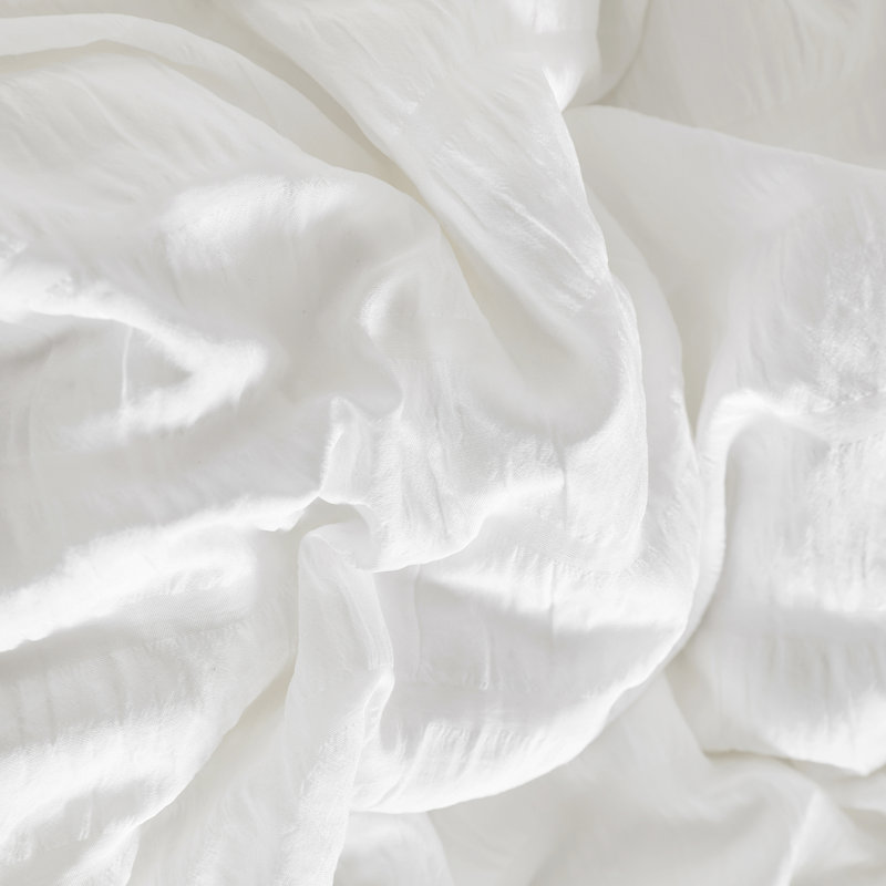 Ensemble de housse de couette en microfibre 3 pièces Tristah, Crème, Housse de couette pour grand lit et 2 taies décor