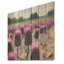 Champ de fleurs de chardon rose - chardon sur bois-199516492