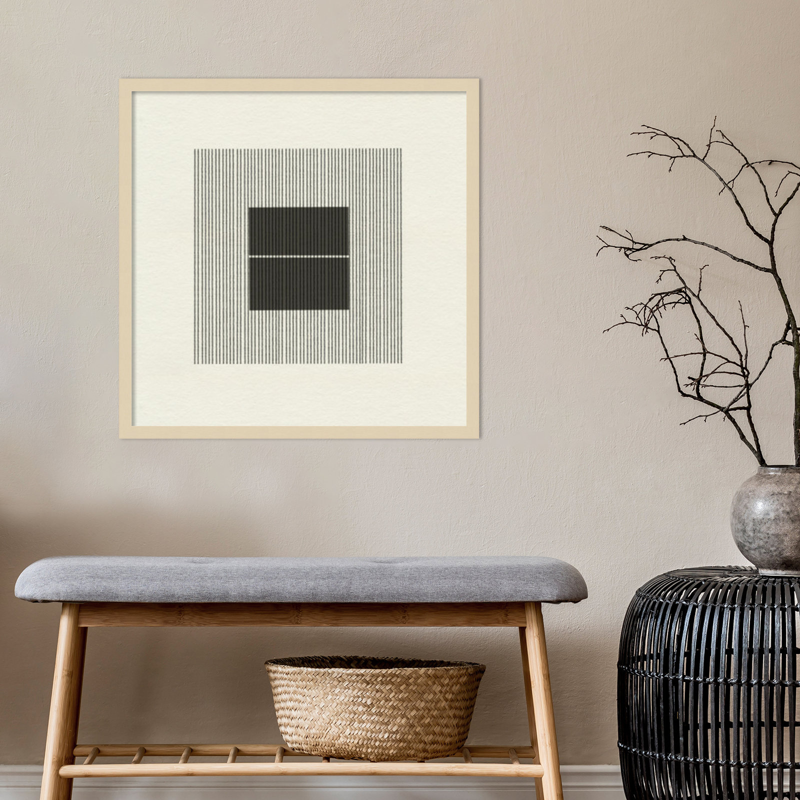 Honoring Matisse Warm by The MIUUS STUDIO, 25" H x 25" W x 1" D, Brown