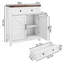 Console en bois avec armoire, tiroir