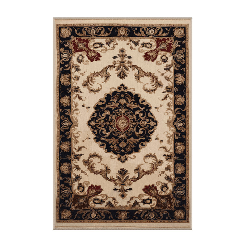 Tapis brun français lavable à la machine, Tapis de couloir 2 pi x 5 pi