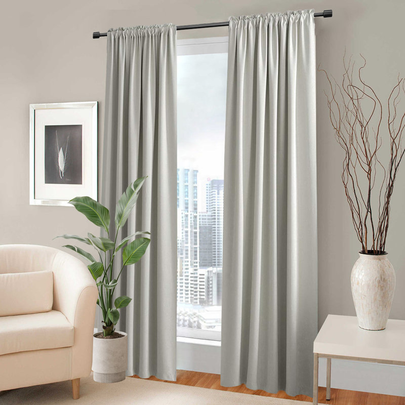 Ensemble de rideaux obscurcissant 2 pièces, L 52 po x L 96 po
