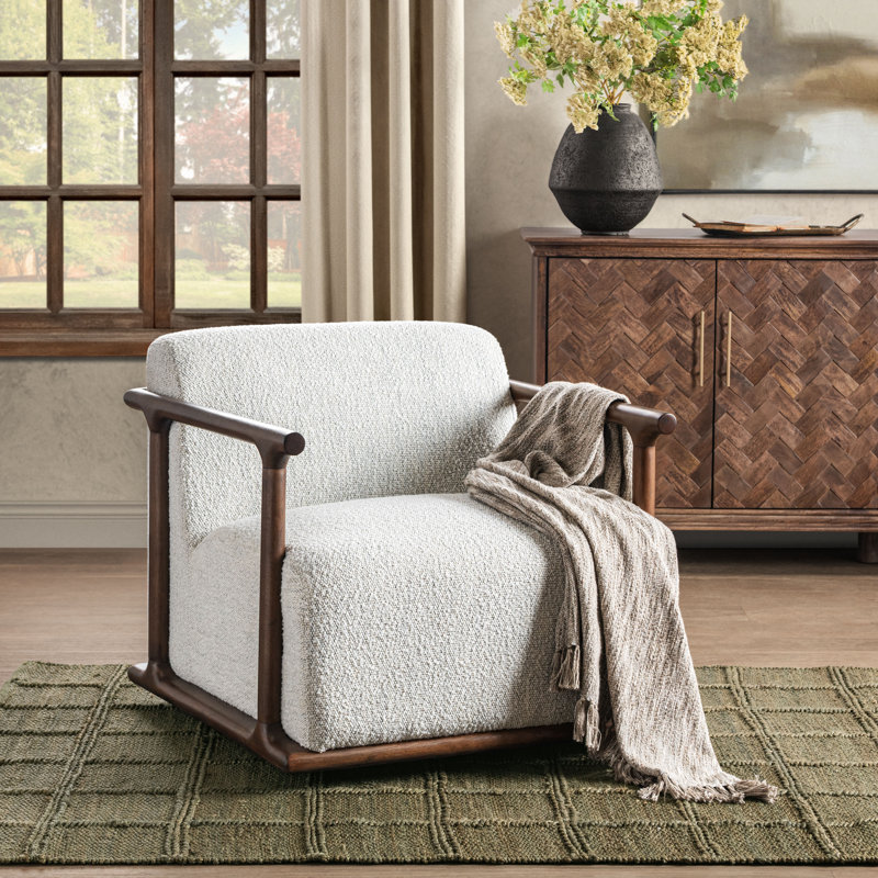 Lucia Swivel Accent Chair, Ivory