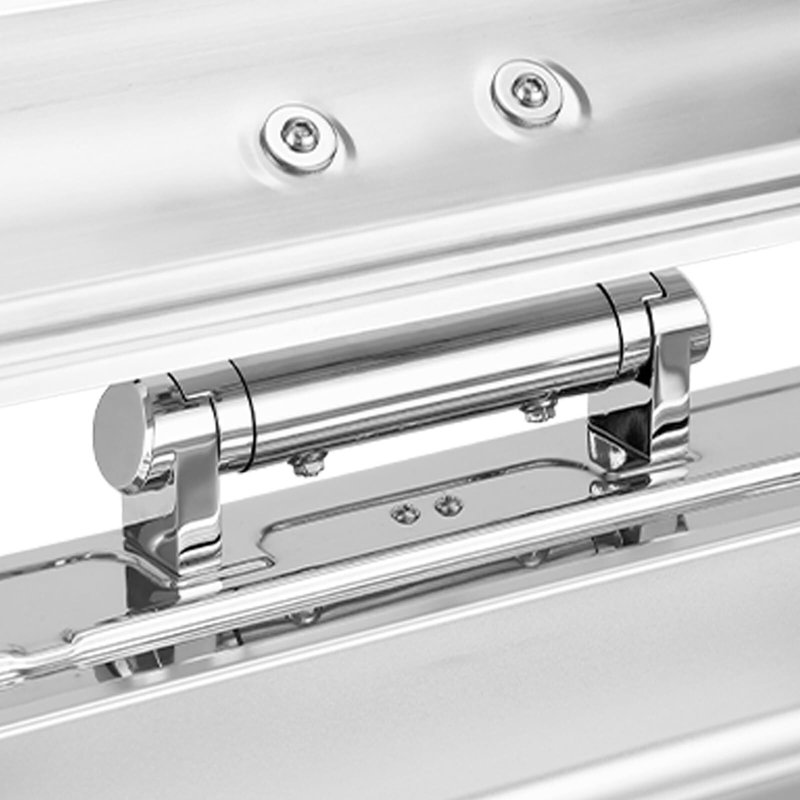 Ensemble de 9 réchauds à vaisselle 9 pte, réchaud hydraulique rectangulaire en acier inoxydable