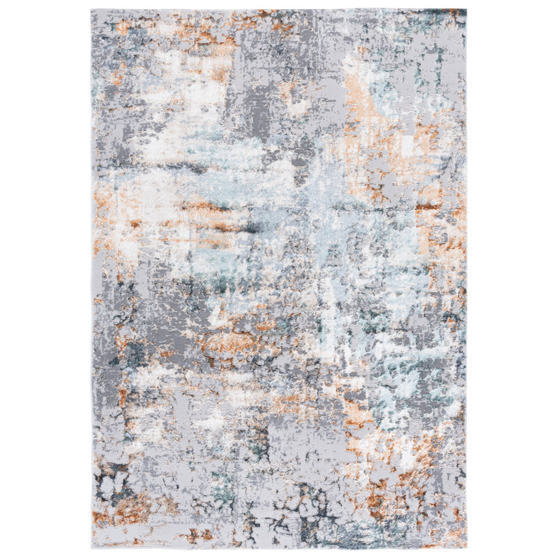 Joonyoung 100 Performance Abstract Rug, Rectangle 5'2" x 7'