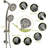 Multi-functional Shower: 4.7" Rain Showerhead, 7 Handheld Shower, Adjustable Slide & Arm Showerhead Hand Shower , Finish, Bar Holder-115806953
