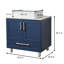 Ensemble de meuble-lavabo simple 24 po Ebony