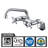 Kitchen Sink Faucet with Cross Handle, Swivel Spout Kitchen Faucet-65465489