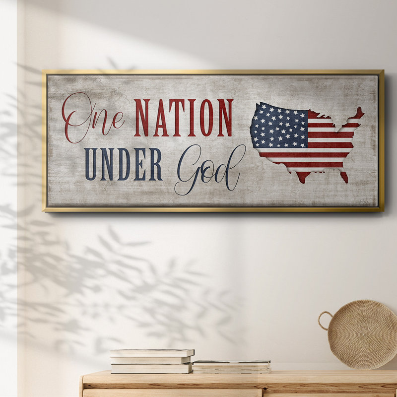 One Nation Under God- Framed Canvas