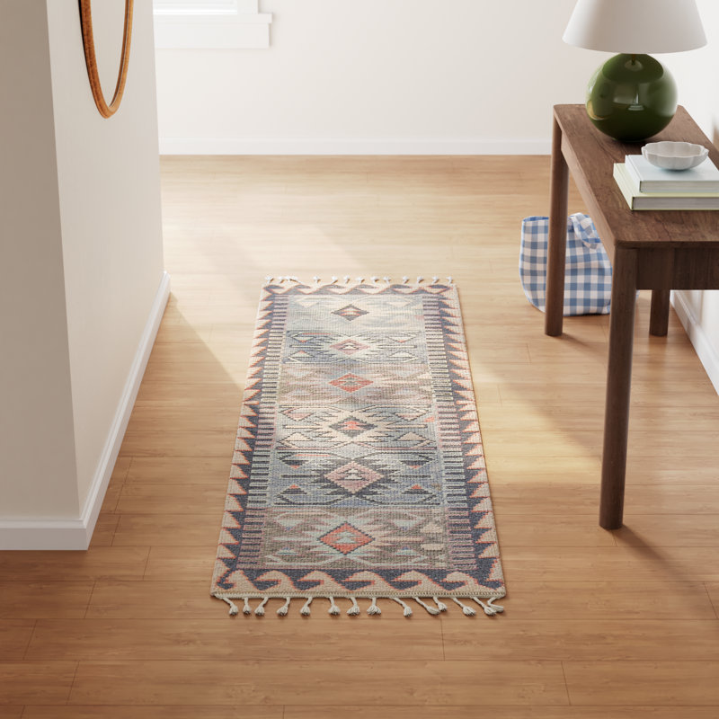 Wool Southwestern Indoor Rug, Runner 2'3" x 8'