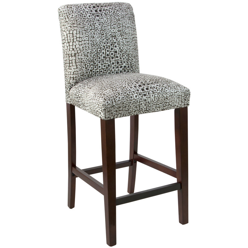 Hadrien Bar & Counter Stool, Bar Stool (31” Seat Height), Espresso, Shaana Indigo