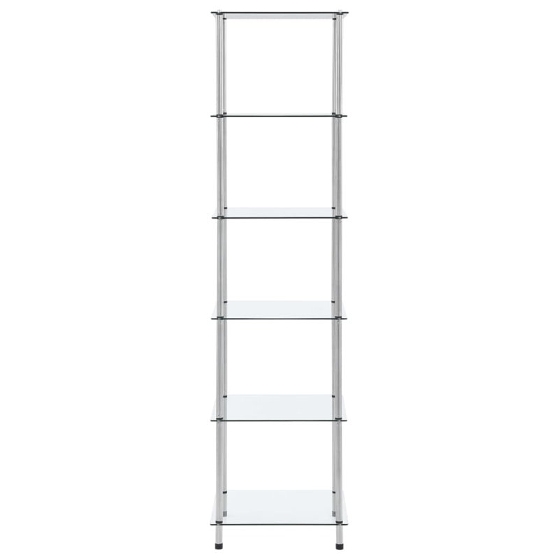 Gravette 40cm W Metal Shelving Unit, Transparent