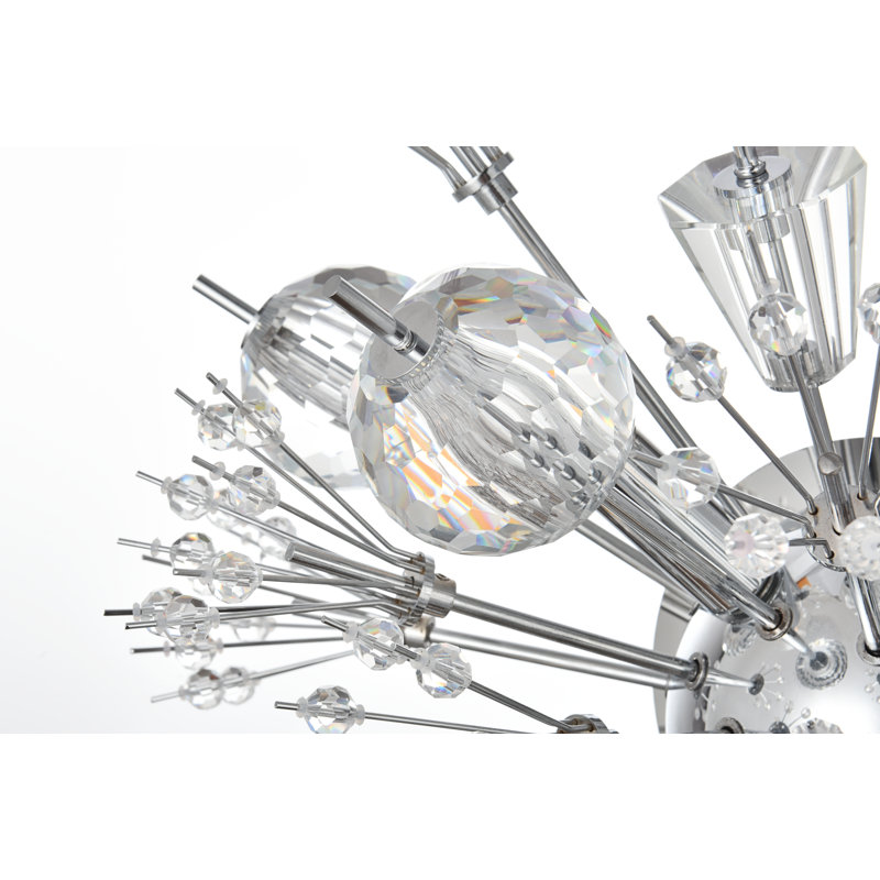 Behrens Flush Mounted Sconce, Chrome