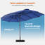 Grand parasol de 15 pi avec base incluse, parasol de table rectangulaire extérieur, parasols extérieurs pour terrasse, marché, cour arrière-1419046611