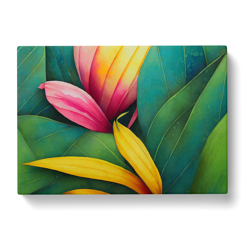 Jungle Flowers Vol.1 - Wrapped Canvas, 40cm H x 60cm W x 3cm D