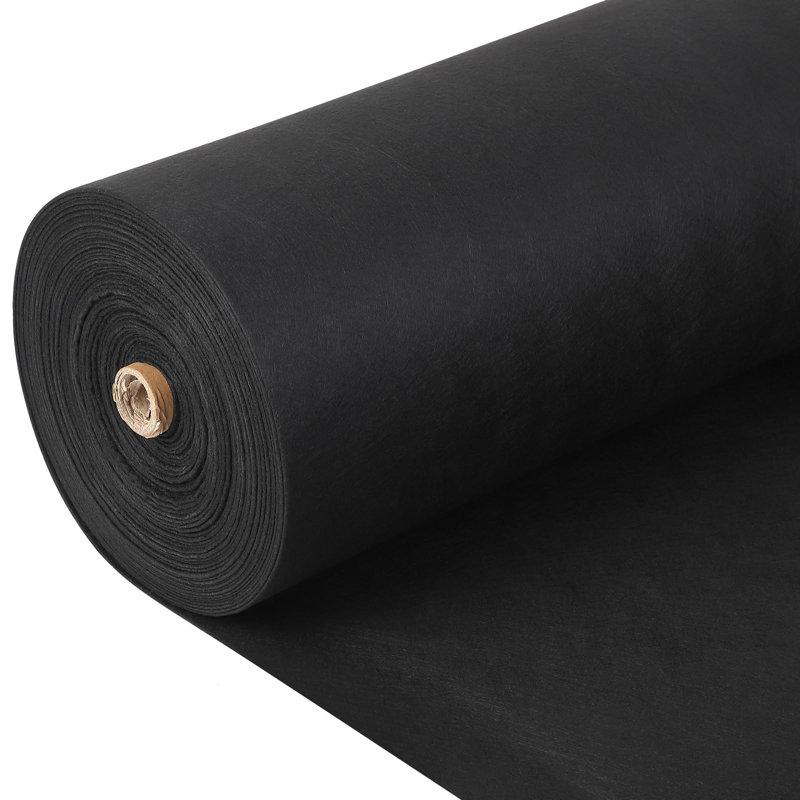 Tissu géotextile 3 pi x 100 pi 8 oz, résistance à la traction 350N pour la stabilisation de l'allée, contrôle de l'érosion et drain français, tissu de drainage en PP non tissé