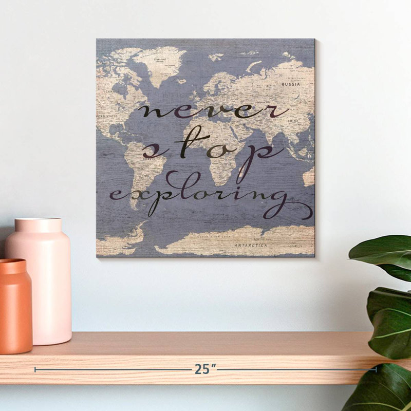 Never Stop Exploring World Map