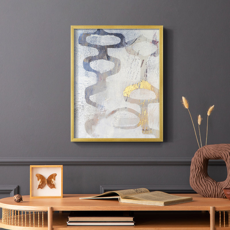 Linx I Framed Print - Solid Wood, 28" H x 22" W