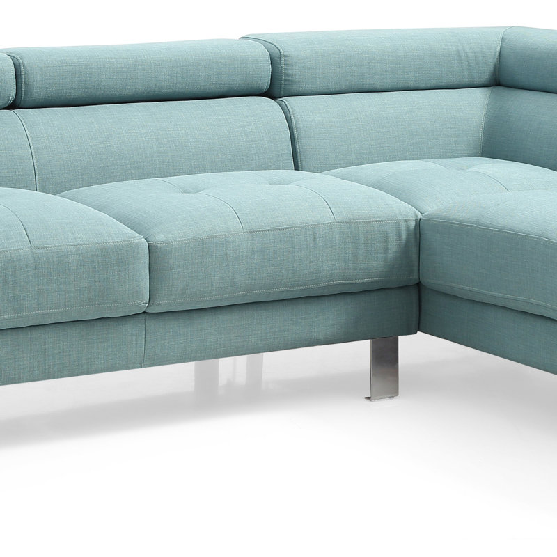 Canapé modulaire longue durée (sans repose-pieds), Tissu sarcelle