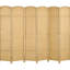 Moustiquaire de 5,6 pi de hauteur, cloison pliante 6 panneaux d'intimité. Bois naturel, tissé à la main pour l'intimité de la chambre à coucher et du bureau à domicile, pièce