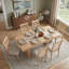 Ensemble de table de salle à manger à rallonge 7 pièces Natural Farmhouse-1600490072-1600414445
