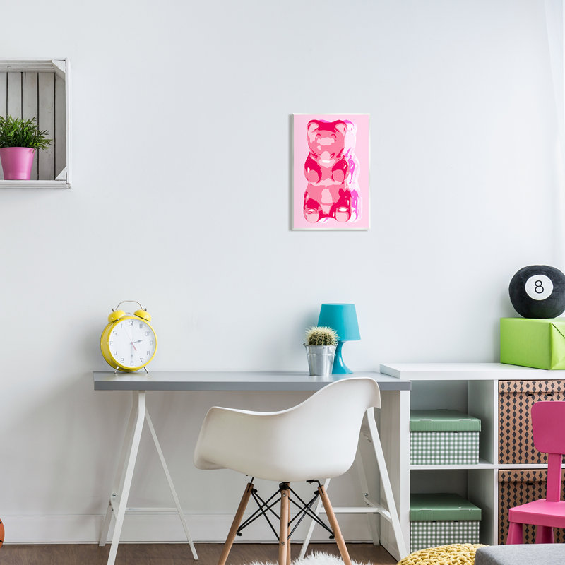 Ourson moderne Ax-470-Wood par Lil 'Rue, H 15 po x l 10 po x P 0,5 po