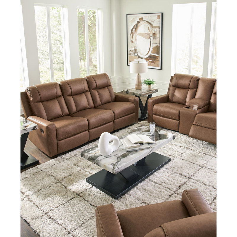 Fauteuil inclinable Chatham, Brown Faux Leather